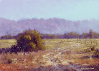 digital landscape painting australian farm