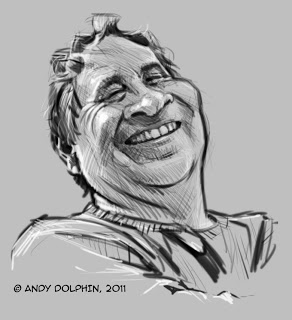 digital caricature of andy dolphin