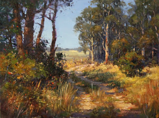 Landscape oil painting by andy dolphin
