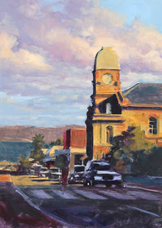 albany oil painting - stage 2 - by andy dolphin