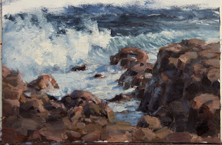 resolved plein air seascape by andy dolphin