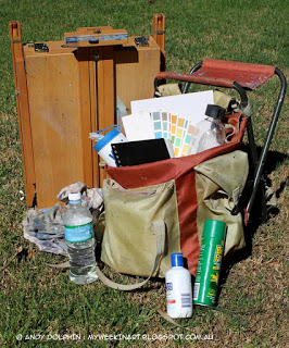 Plein air oil painting kit. Andy Dolphin.