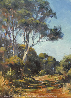 Torbay plein air landscape painting in oil by Andy Dolphin