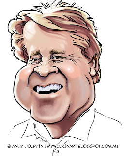 Rick Wilson, O'Connor, caricature by Andy Dolphin